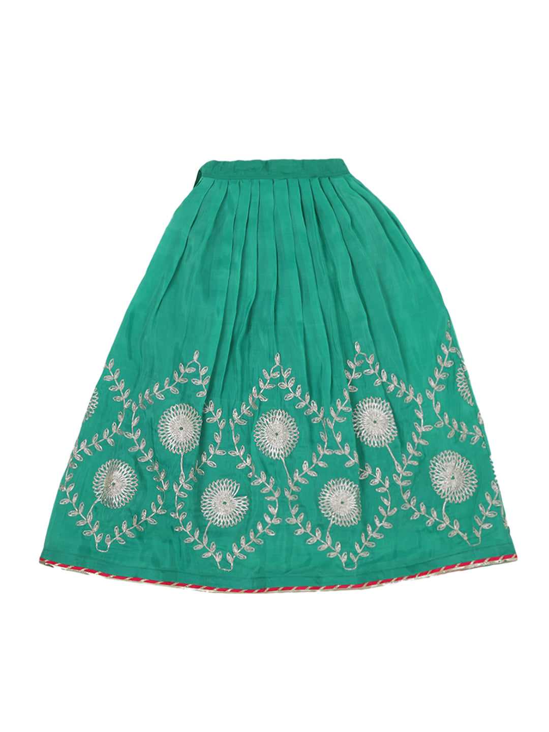 Printed Green Lehengas and Blouses Set