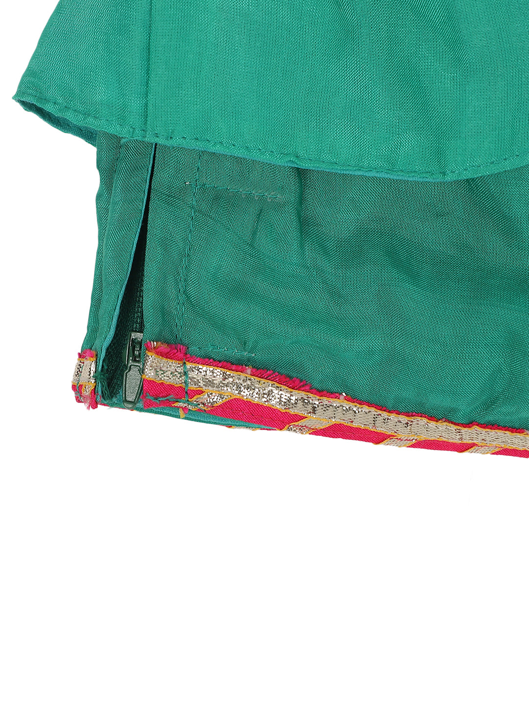 Printed Green Lehengas and Blouses Set