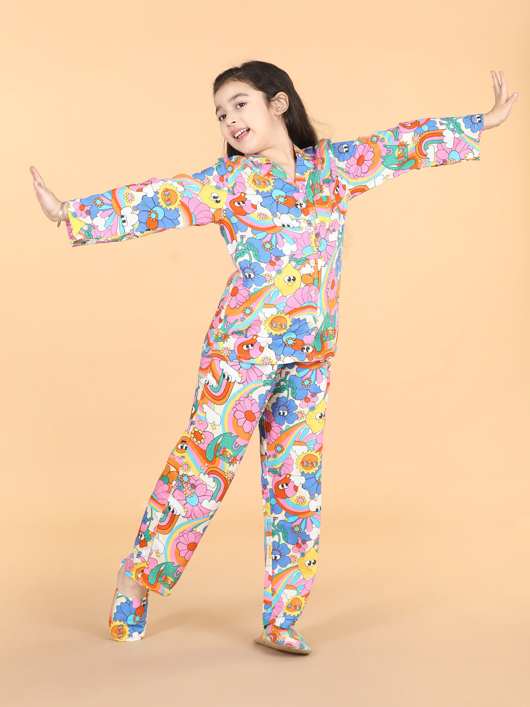 Printed Night Suit Multicolor