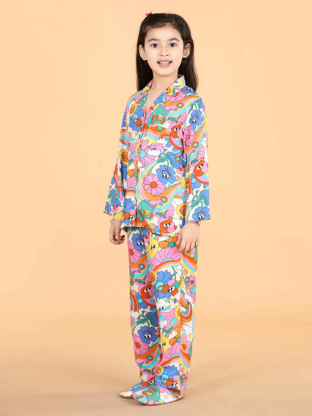 Printed Night Suit Multicolor